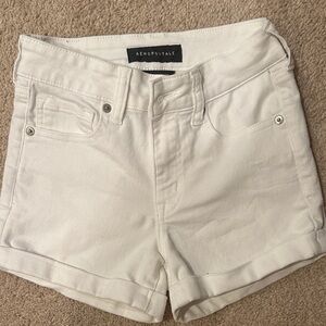 Aeropostale Women's Classic White Jean Shorts
